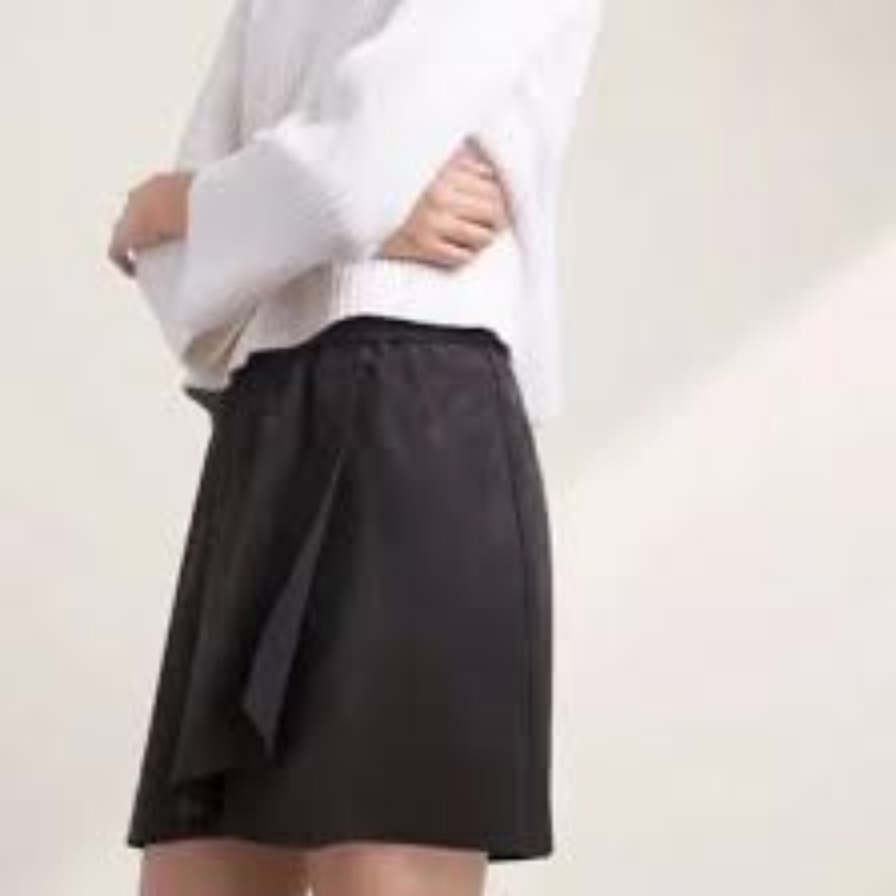 Aritzia Wilfred Free Nescher Faux Suede Mini Skirt, Medium
